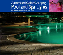 automated color-changing pool and spa lights