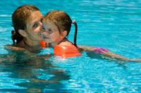 girl in pool
