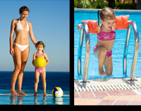 girl in pool